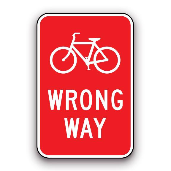 Sign - Wrong Way