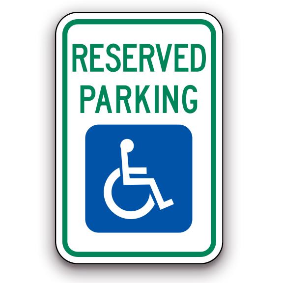 Sign - Reserved Parking Accessible