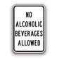Sign - No Alcoholic Beverages Allowed